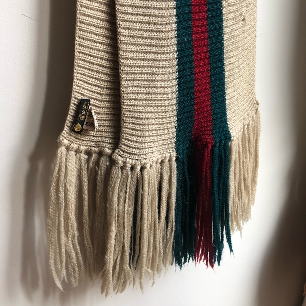 AUTHENTIC GUCCI RARE VINTAGE 1980s SCARF - Picture 7 of 11